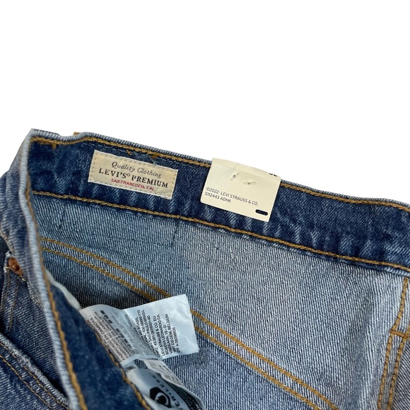 Levi's Premium 501 Mid Thigh Denim Jean Shorts Size 32 - Picture 7 of 9
